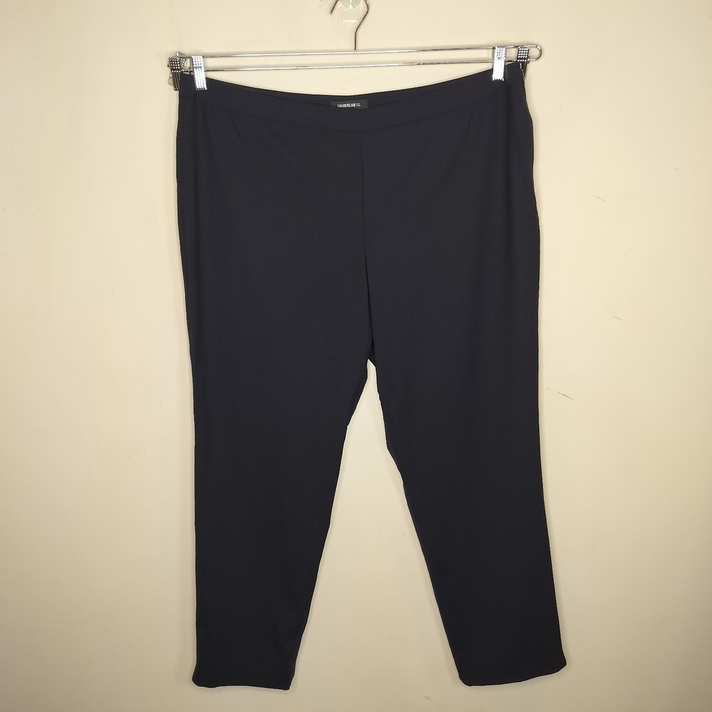 Lafayette 148 New York Ankle Pants Wool Stretch Side Zip